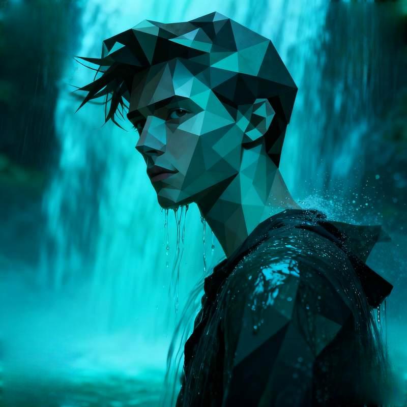 cliff at dusk, neon crystal, morning mist forest, church light and shadow, floating in starry sky, g