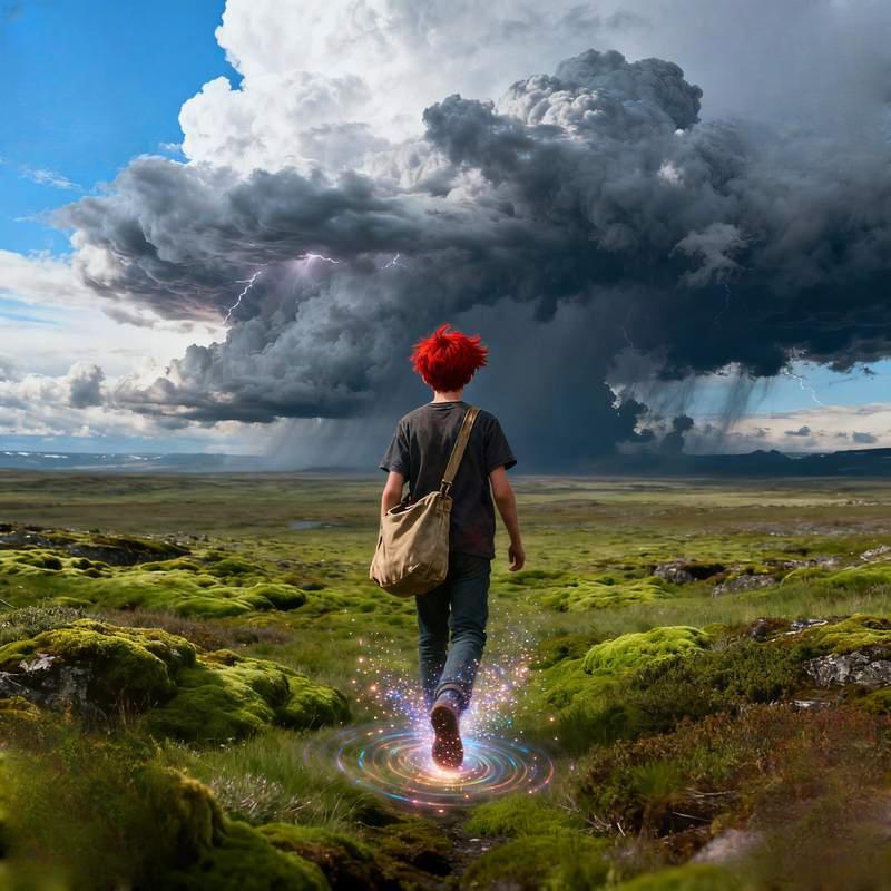 boy, young man, hairstyle, natural light, city night view