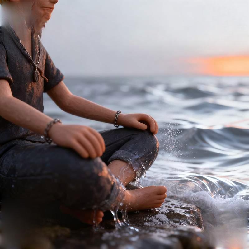 cliff at dusk, city night view, forest light and shadow, abandoned station, meditative coastline, bu