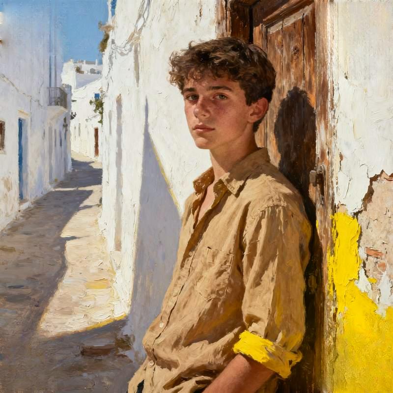 male, avatar, good looks, play of light and shadow, nature, cityscape