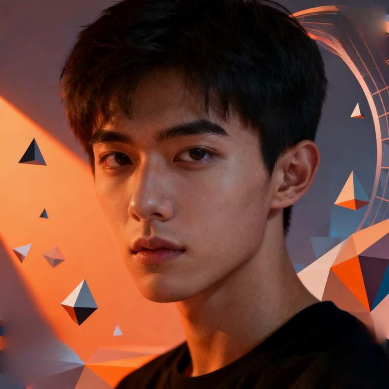 trendy guy, city night view, geometric dream, Scandinavian living room, coastal cliff, graffiti alle