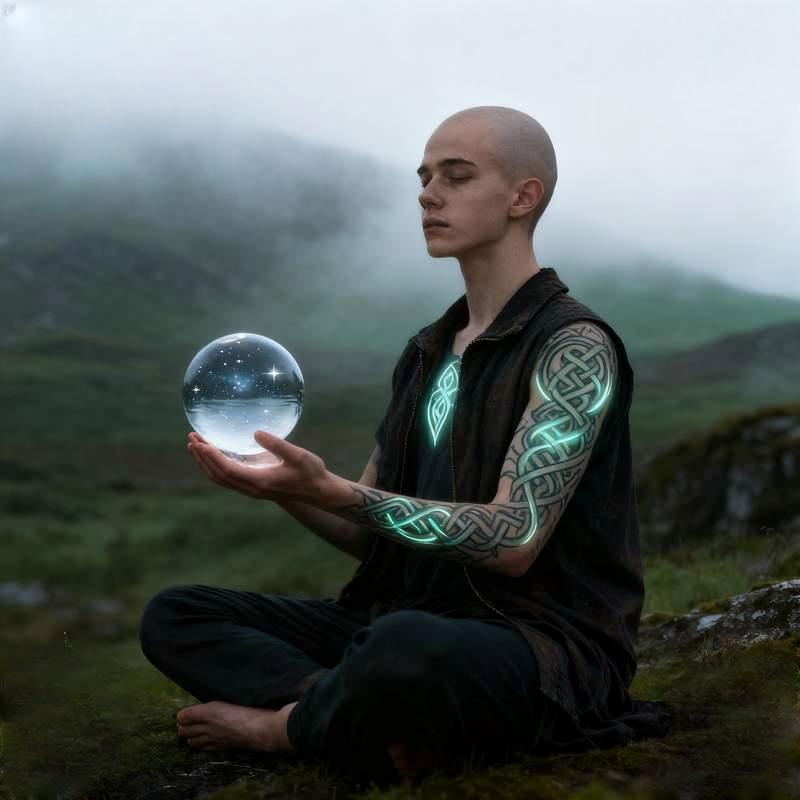 youth, mountain range, graffiti wall, starlit lake, geometric space, volcanic plateau