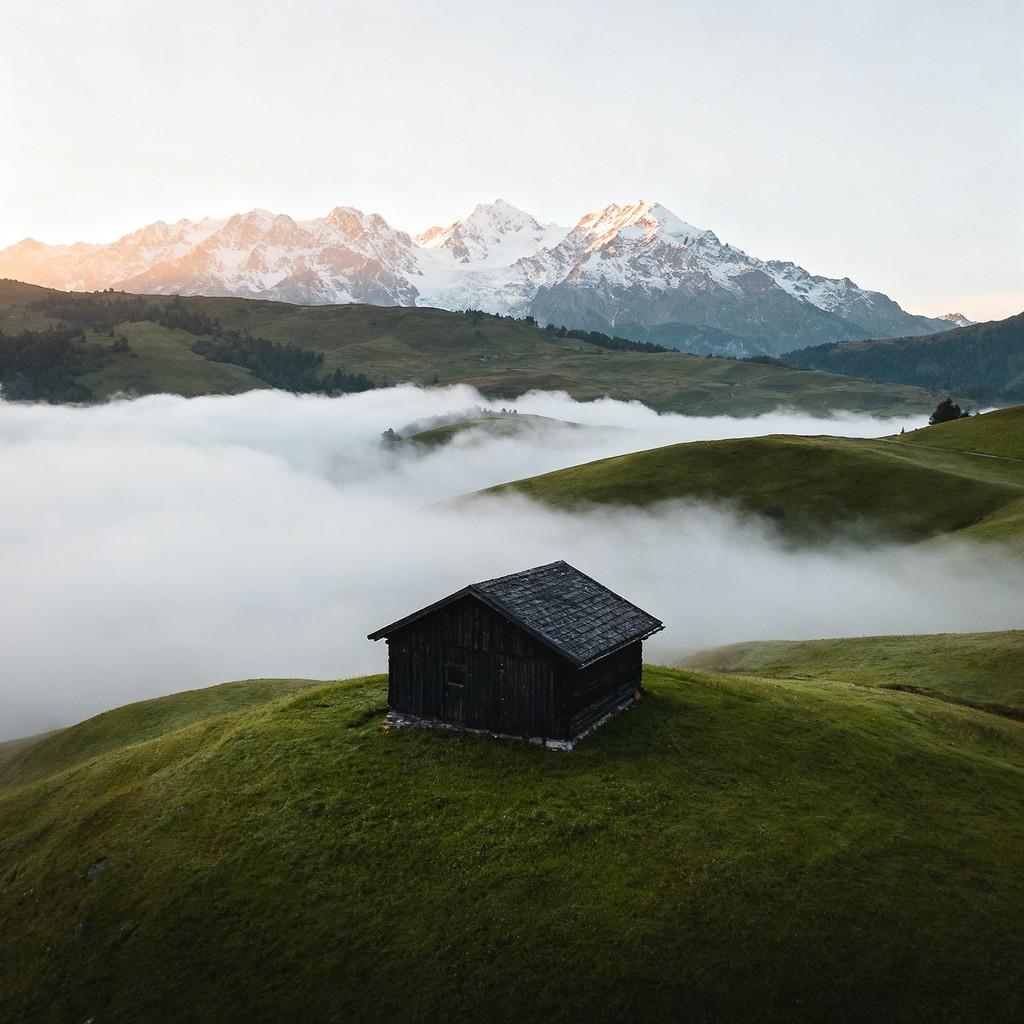 Alps, dawn, dreamlike, scenic beauty, tranquility