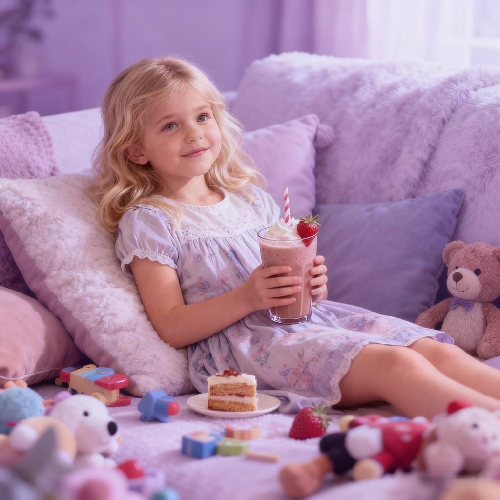 cute, childlike innocence, cozy home, relaxation, joy