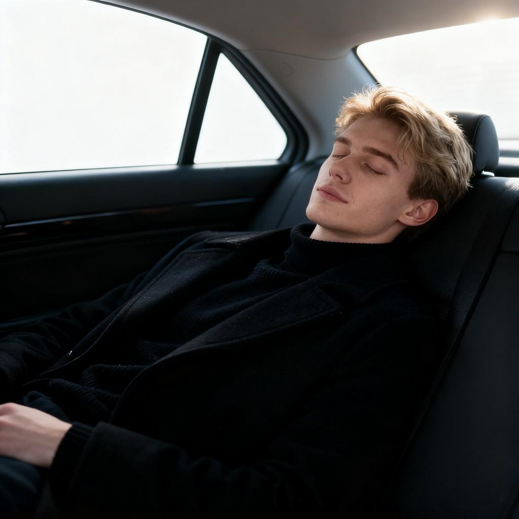 warmth in snow, car nap, selfie with cat, bed plushies, park stroll, bathroom selfie