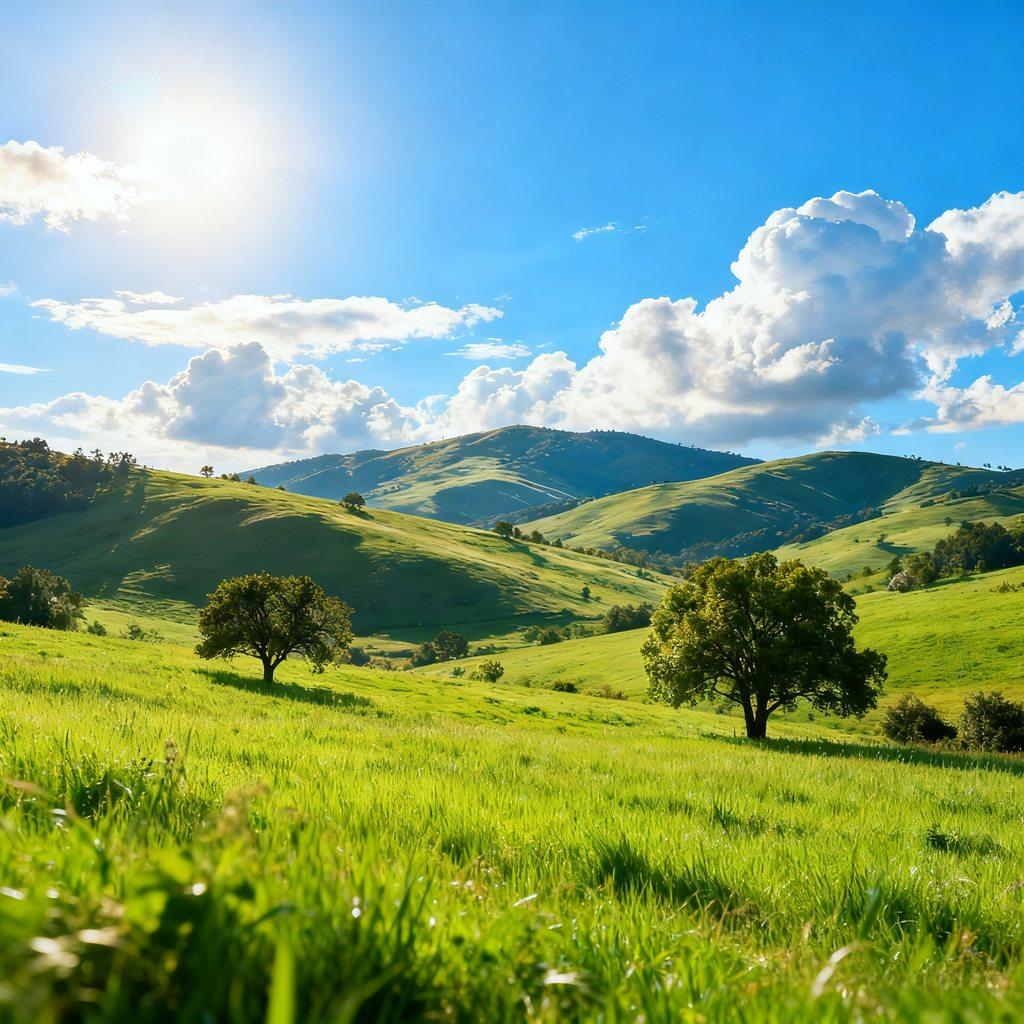 dreamlike countryside, surrealism, ideal nature, digital painting, fresh pastoral, serene scene