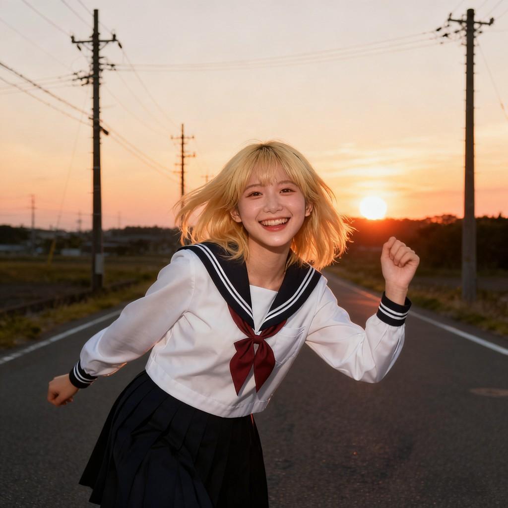 city girl, romantic night, youthful energy, melancholic beauty, free spirit, gentle charm