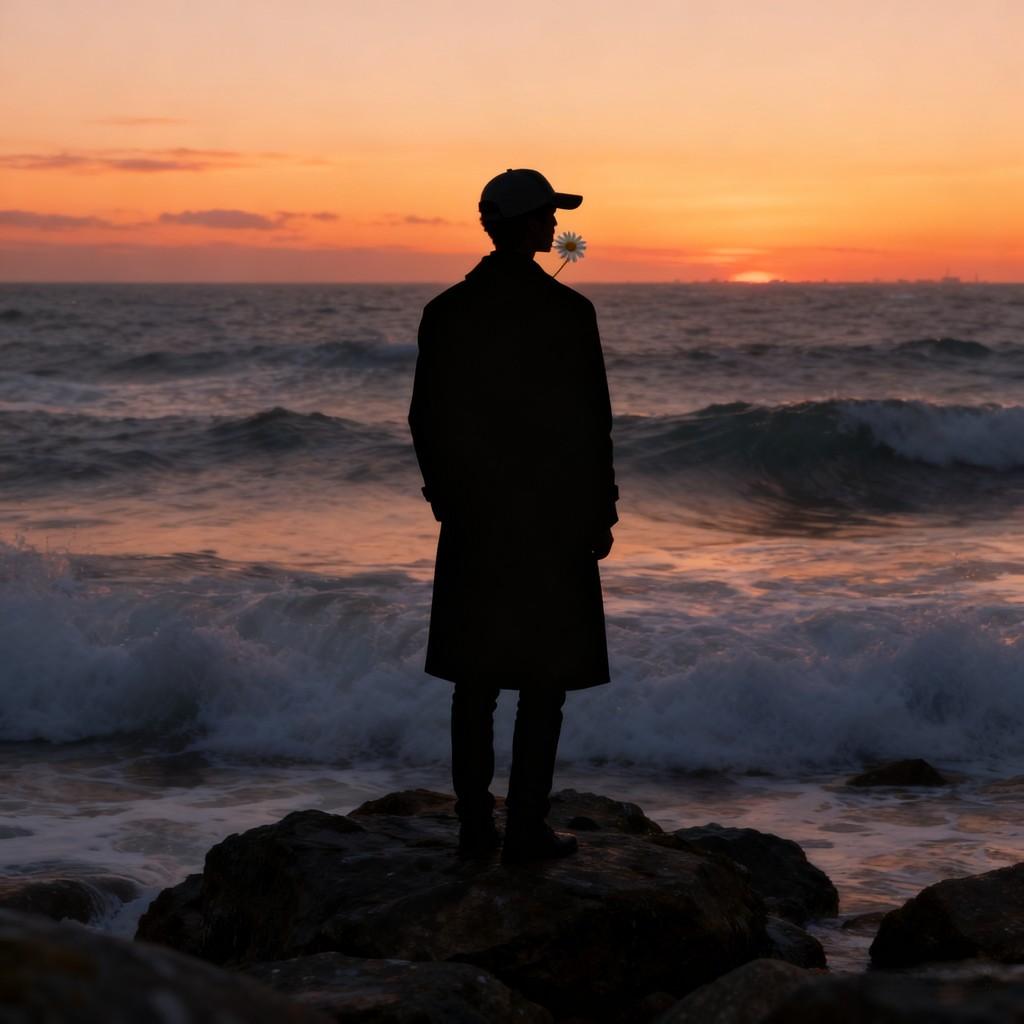 coastal contemplation, sunset over fields, snowfield cycling, library quest for knowledge, daily unw