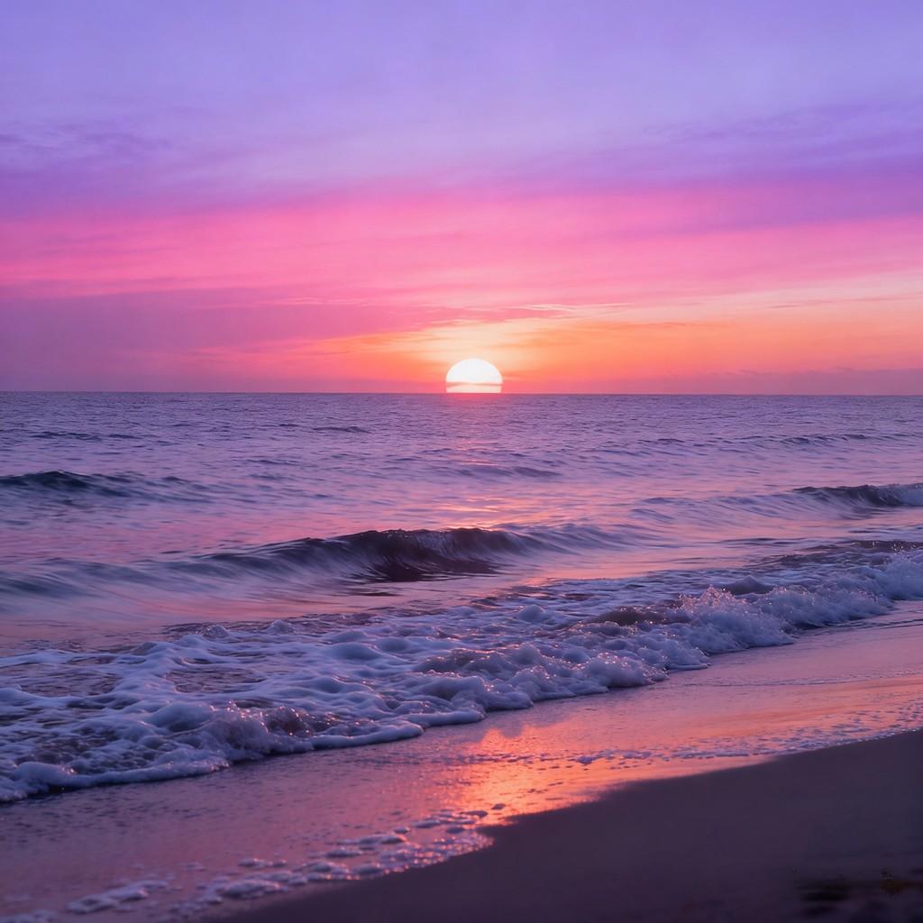 dreamy, sunset, sea view, profile picture, design