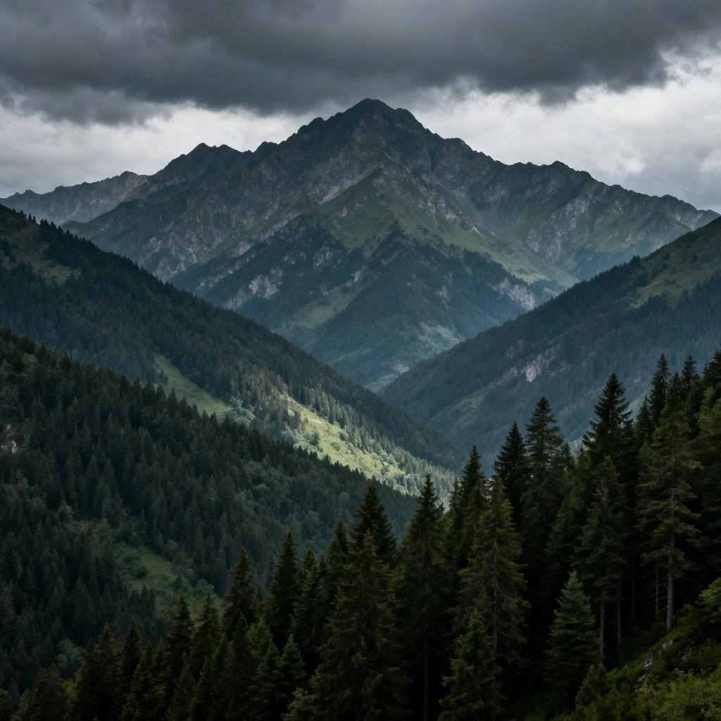 towering mountain, nature, scenic beauty, exploration, harmony