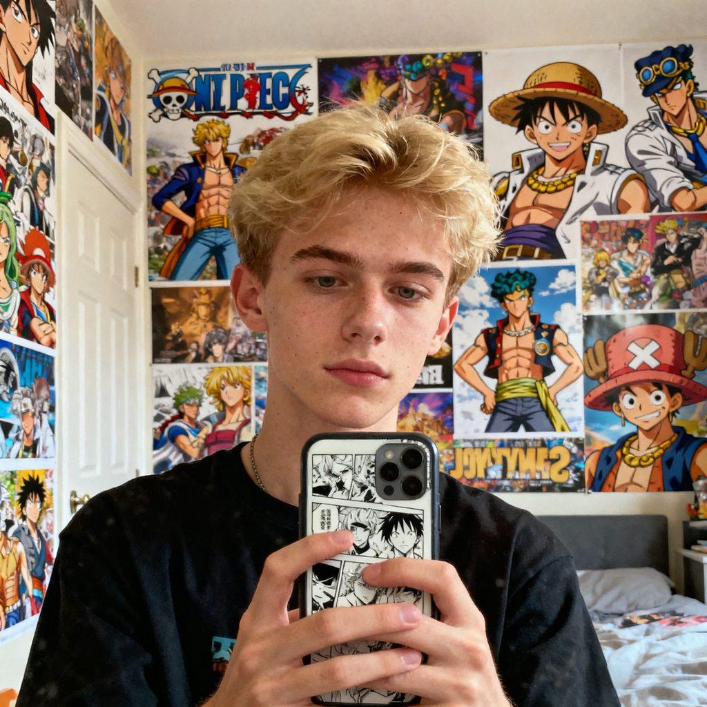 2D vibe, vintage studio, serene nature, cozy interaction, laid-back lifestyle, relaxed selfie