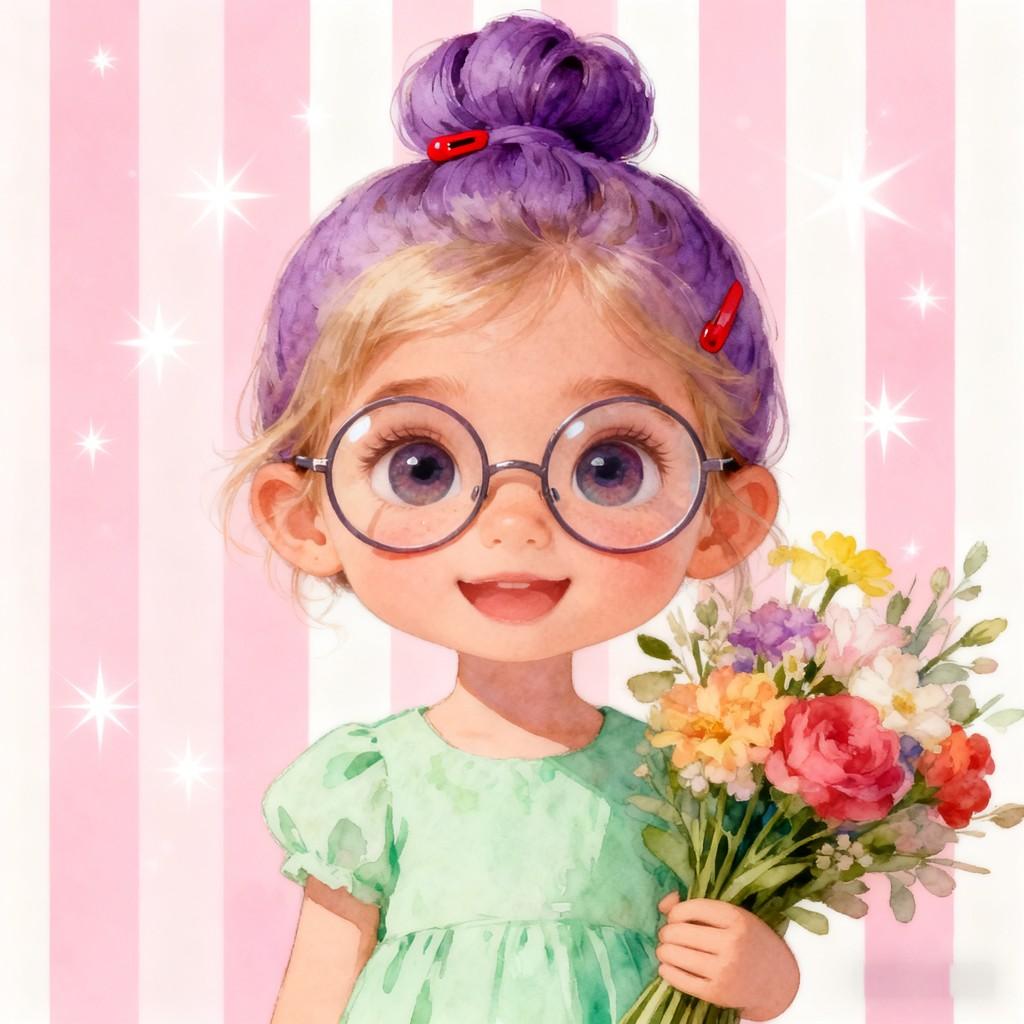 cute, childlike wonder, lively, dreamy, innocent