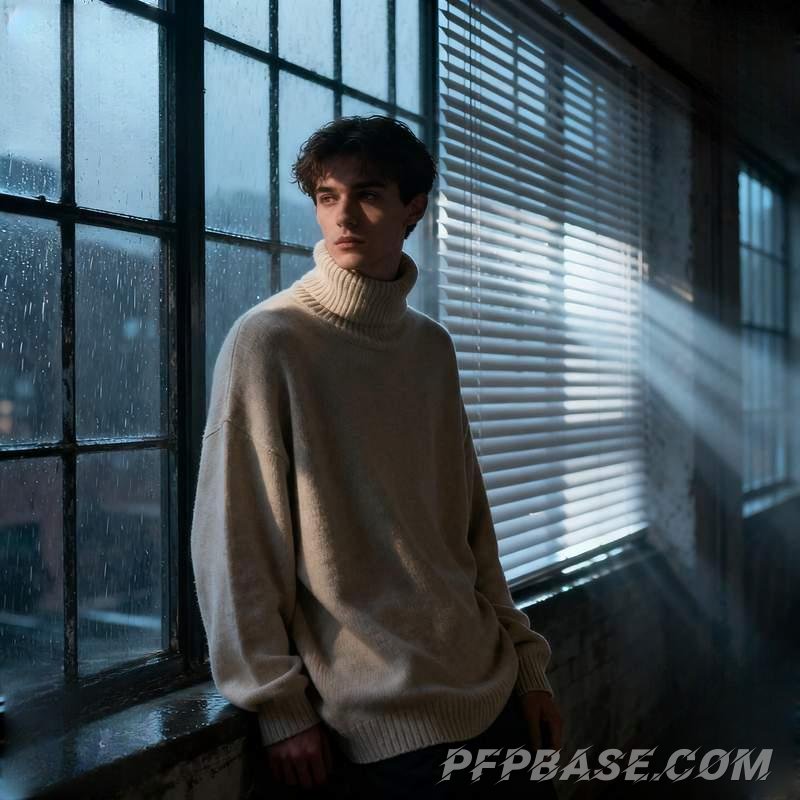 Image 2: hunk, cool and aloof, play of light and shadow, cityscape, nature