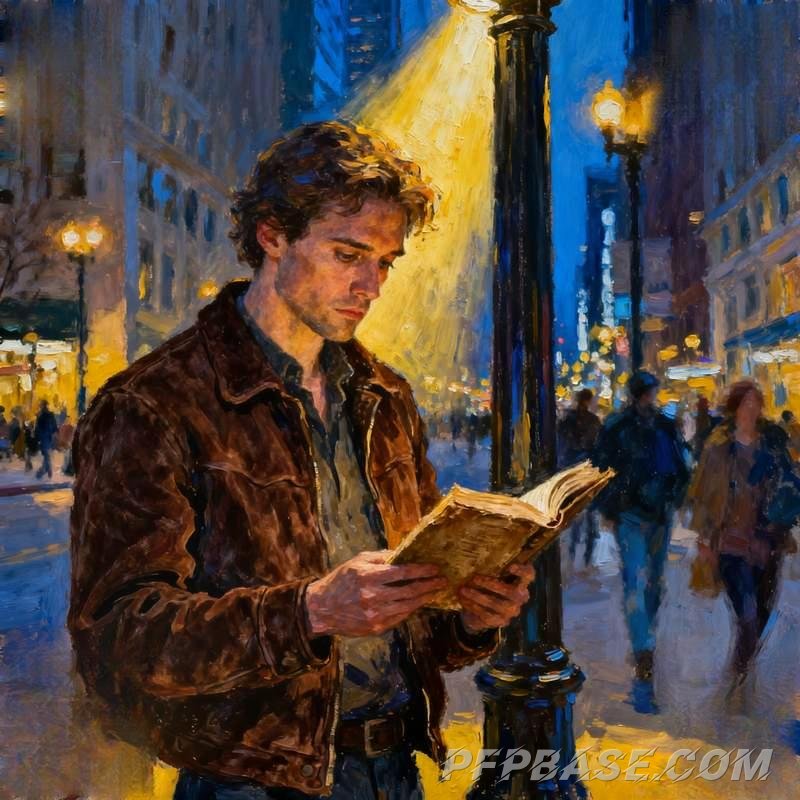 Image 5: hunk, cool and aloof, play of light and shadow, cityscape, nature