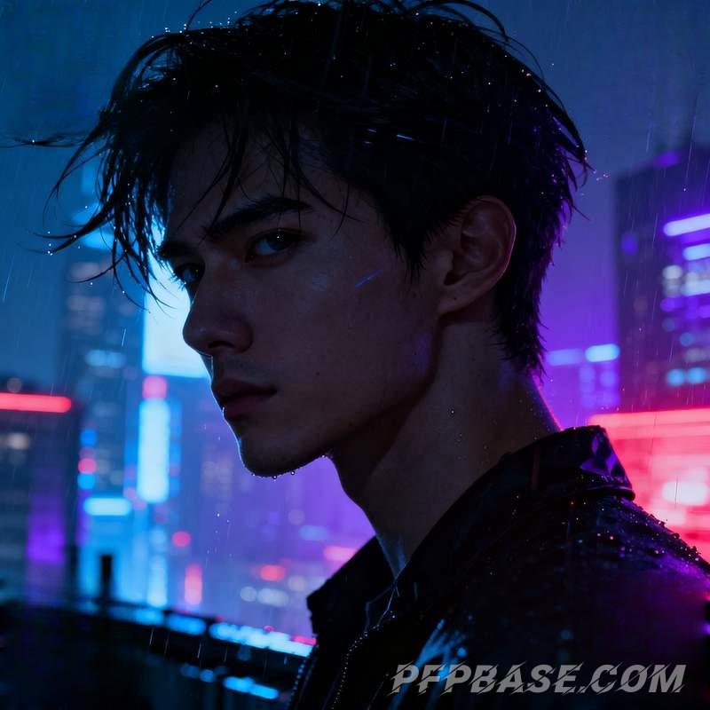 Image 2: cool guy, ambiance, city night scene, forest light and shadow, cliff sea of clouds, graffiti wall
