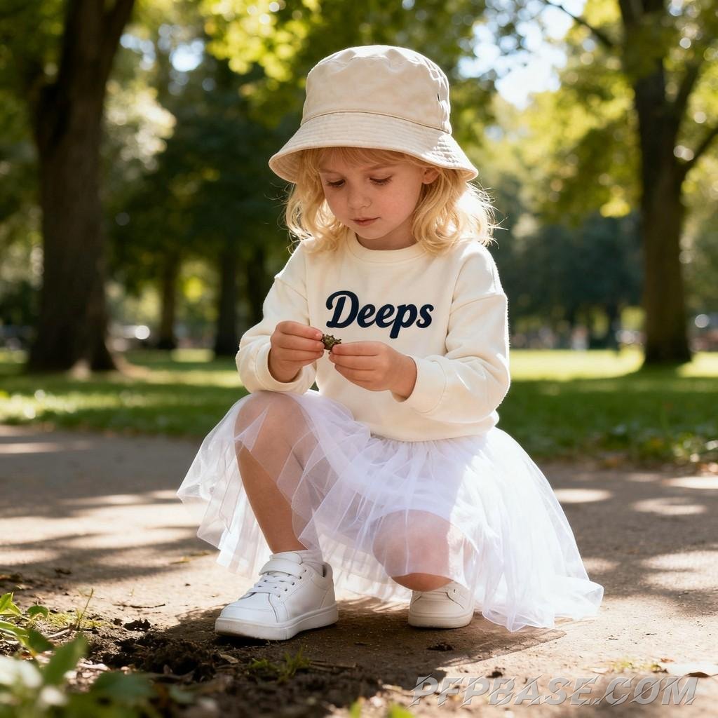 Image 2: childlike wonder, exploration, nature, observation, joy