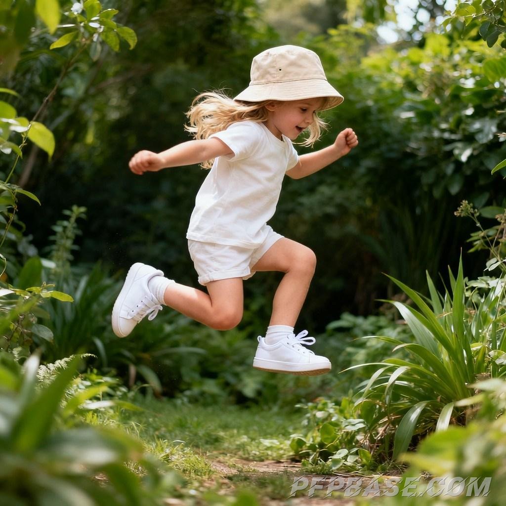 Image 3: childlike wonder, exploration, nature, observation, joy