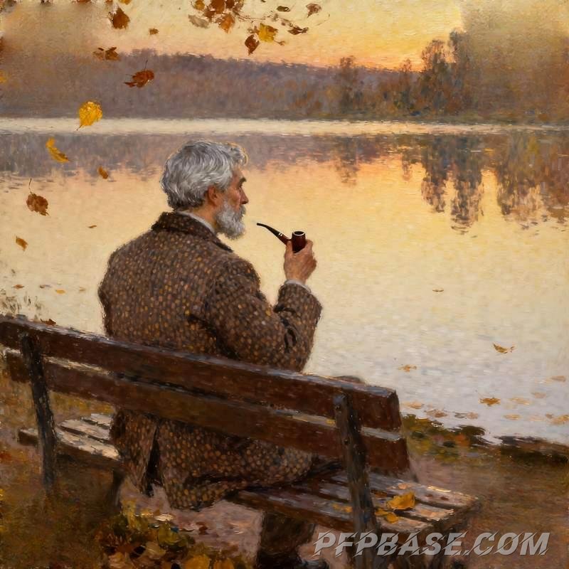 Image 2: mature man, cliff at dusk, Nordic pine forest, urban subway, red rock canyon, lakeside bench