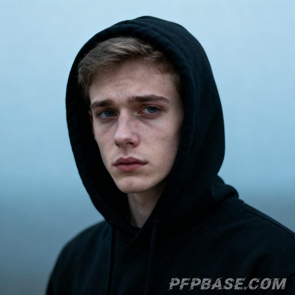 Image 6: modern metropolis, young man, quiet melancholy, stylish look, play of light and shadow