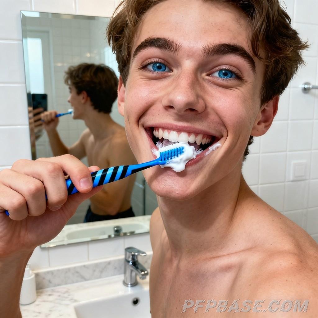 Image 4: blond man on pile of books, white youth holding teddy bear, melancholic man in front of TV, sunny hu
