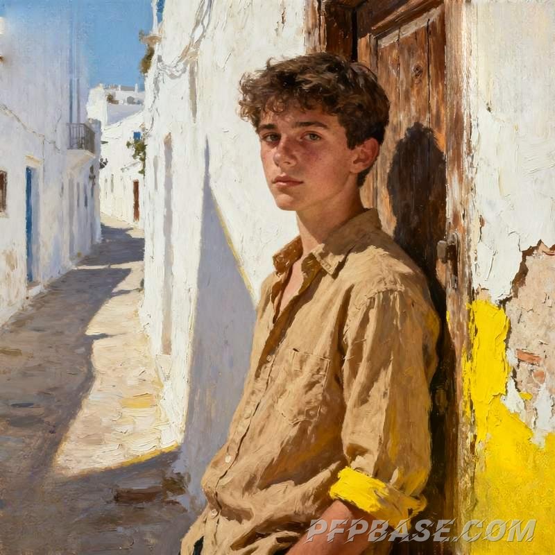 Image 1: male, avatar, good looks, play of light and shadow, nature, cityscape