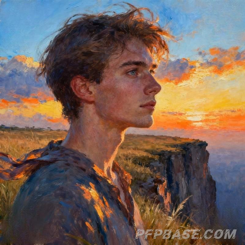 Image 5: male, avatar, good looks, play of light and shadow, nature, cityscape