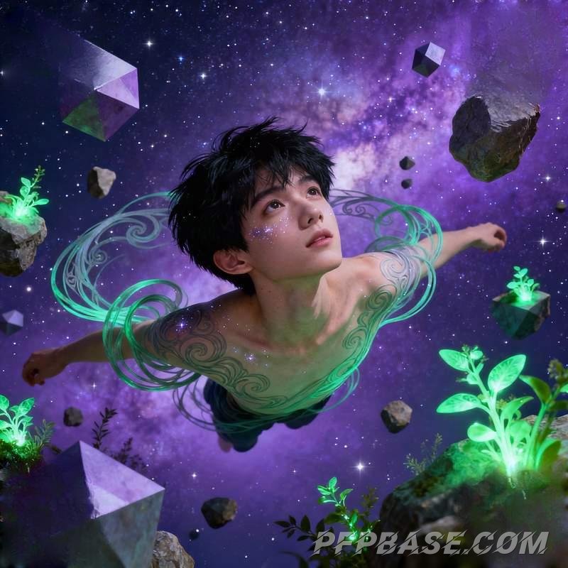 Image 6: male, avatar, good looks, play of light and shadow, nature, cityscape