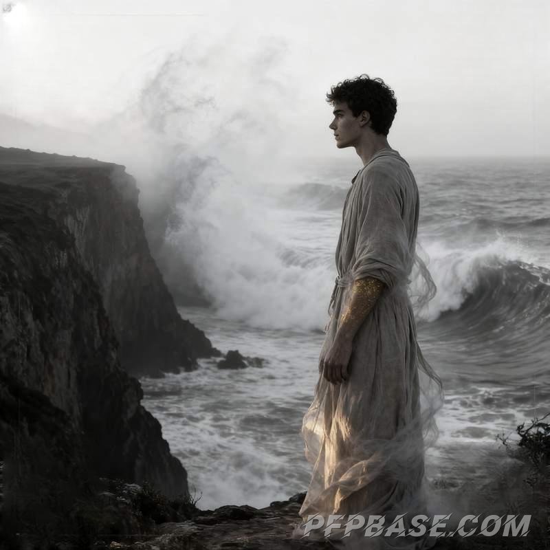 Image 2: boy, profile picture, play of light and shadow, emotion, nature, cityscape