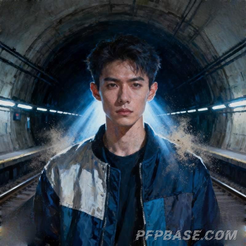 Image 5: trendy guy, graffiti wall, rooftop, subway tunnel, mountain peak