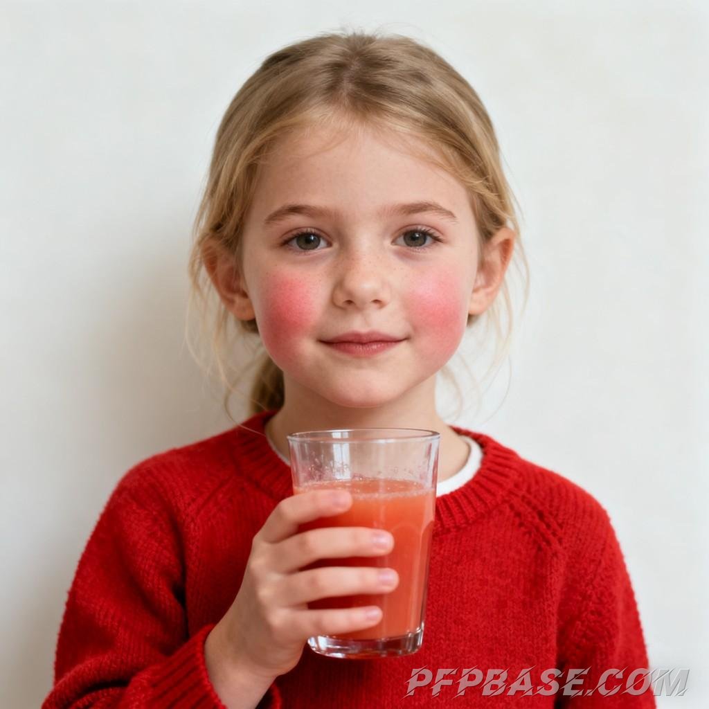 Image 3: blonde hair and blue eyes, antler headpiece, pink bunny, toy kitchen, plaid skirt, flawless makeup