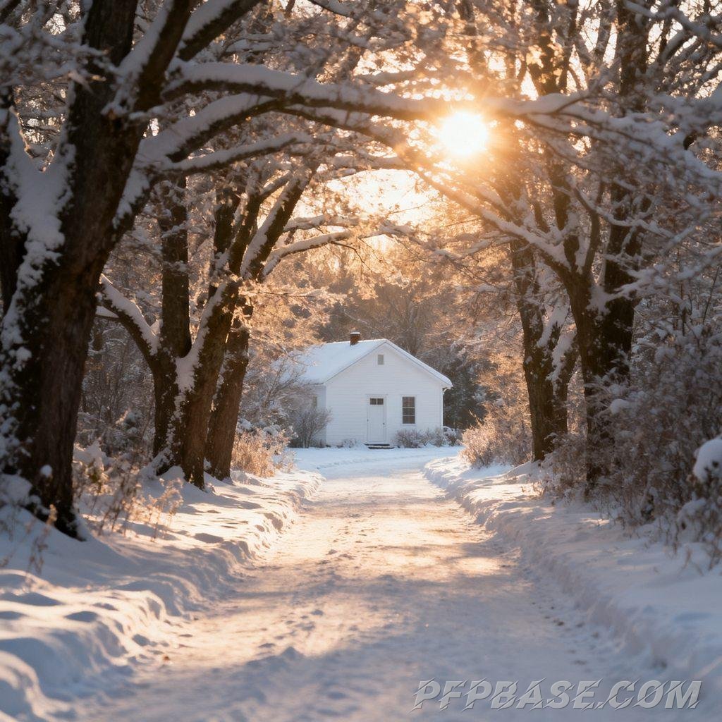 Image 5: winding path, dappled sunlight, secluded woodland trail, tranquil countryside, changing seasons