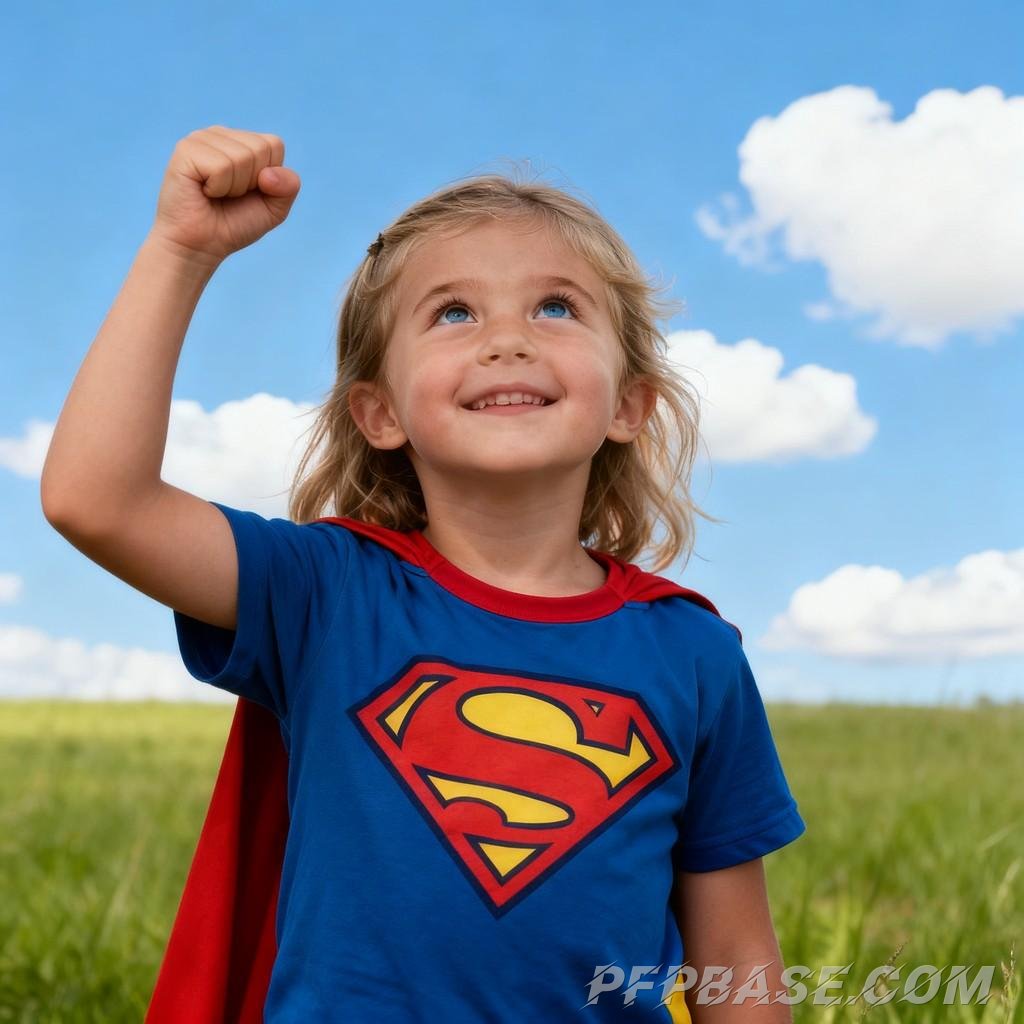 Image 3: child, superhero, dreamy, joy, adventure