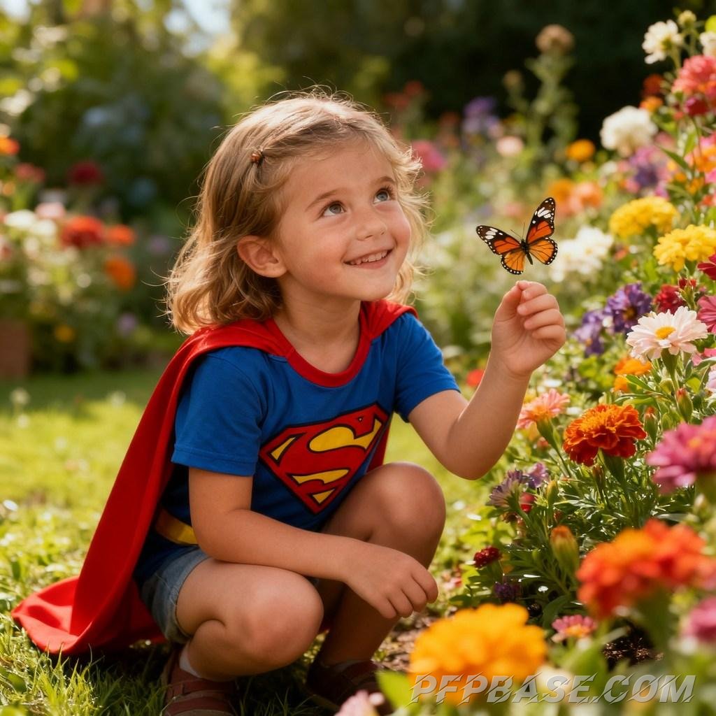Image 7: child, superhero, dreamy, joy, adventure