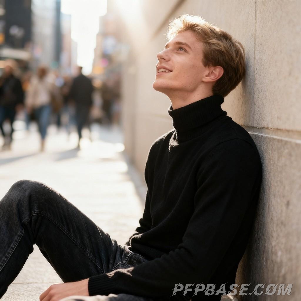 Image 3: cityscape, young adult, everyday life, poetic essence, emotional depth