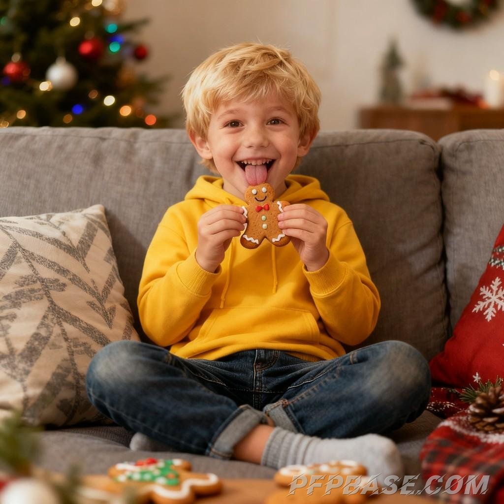 Image 4: blonde boy, life moments, silly faces, warm ambiance, joyful times
