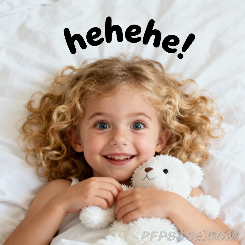 Image 3: blonde hair, blue eyes, little girl, emoticon, cute