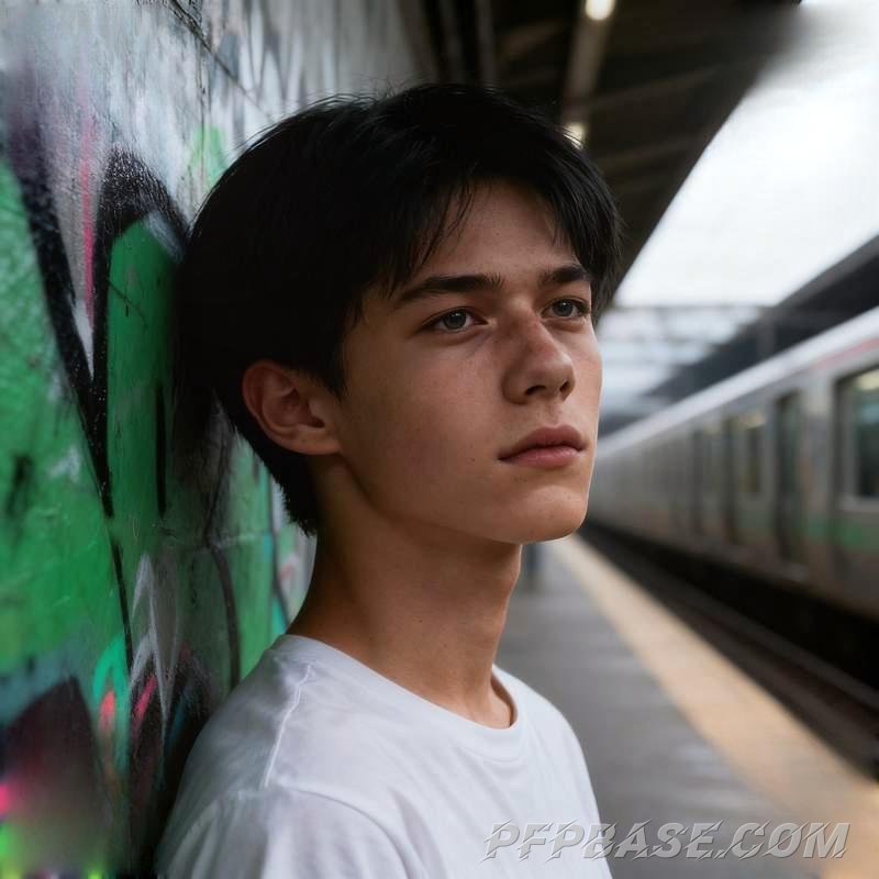 Image 1: puppy love, bare-faced boy, prairie sunset, graffiti streetscape, glassy lake surface, volcanic plat