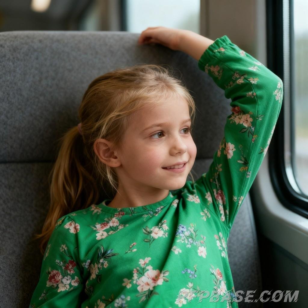 Image 4: childlike innocence, vibrant colors, natural beauty, warm coziness, lively spirit