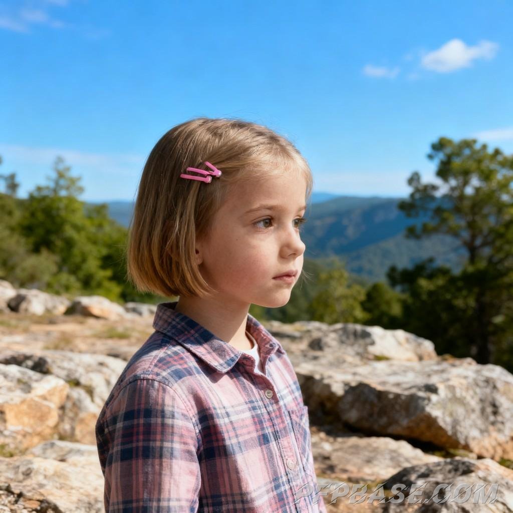 Image 6: childlike innocence, vibrant colors, natural beauty, warm coziness, lively spirit