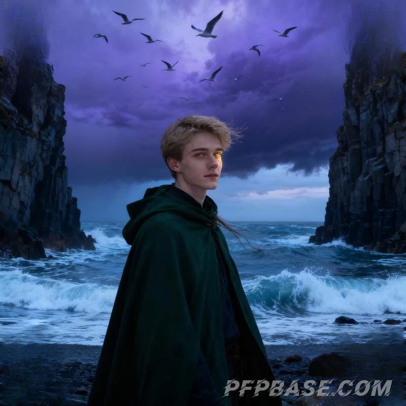 Image 8: warm-hearted guy, winter, healing, snowy landscape, scarf, campfire