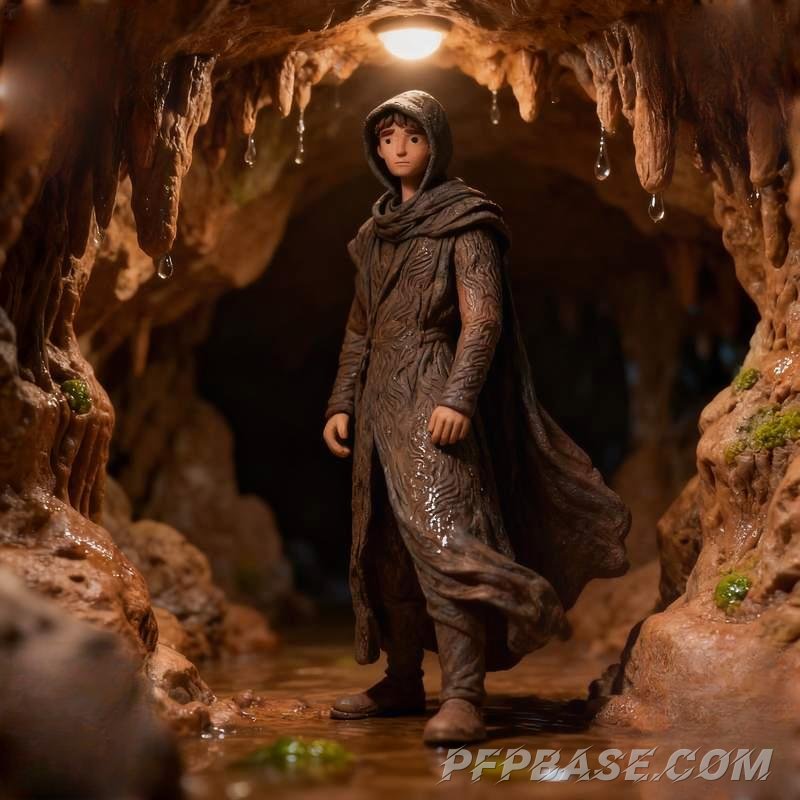 Image 3: volcanic man, radiant spirit, urban wanderer, geometric isle, cave explorer, island guardian