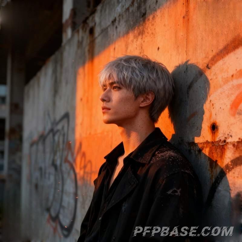 Image 2: man, cliff, graffiti wall, tundra, rooftop, saline soil