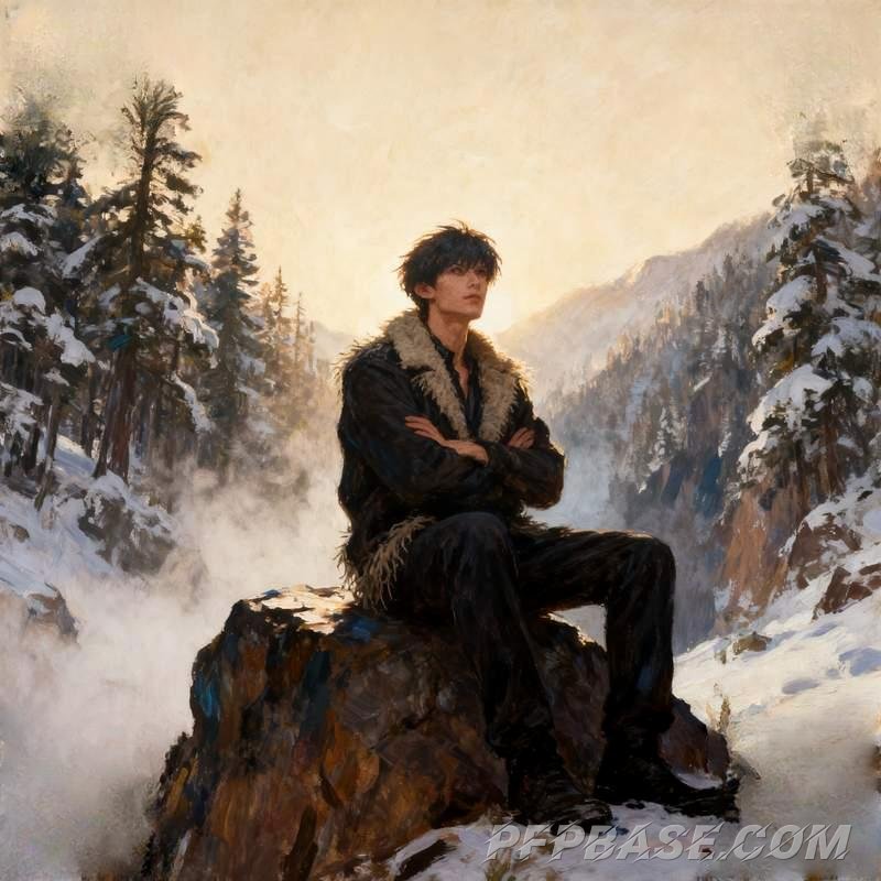 Image 6: man, cliff, graffiti wall, tundra, rooftop, saline soil