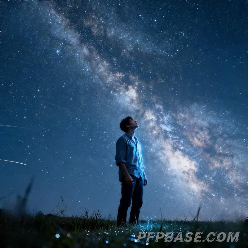 Image 2: male avatar, cliff at dusk, urban rooftop, forest light and shadow, geometric dream, starry meadow