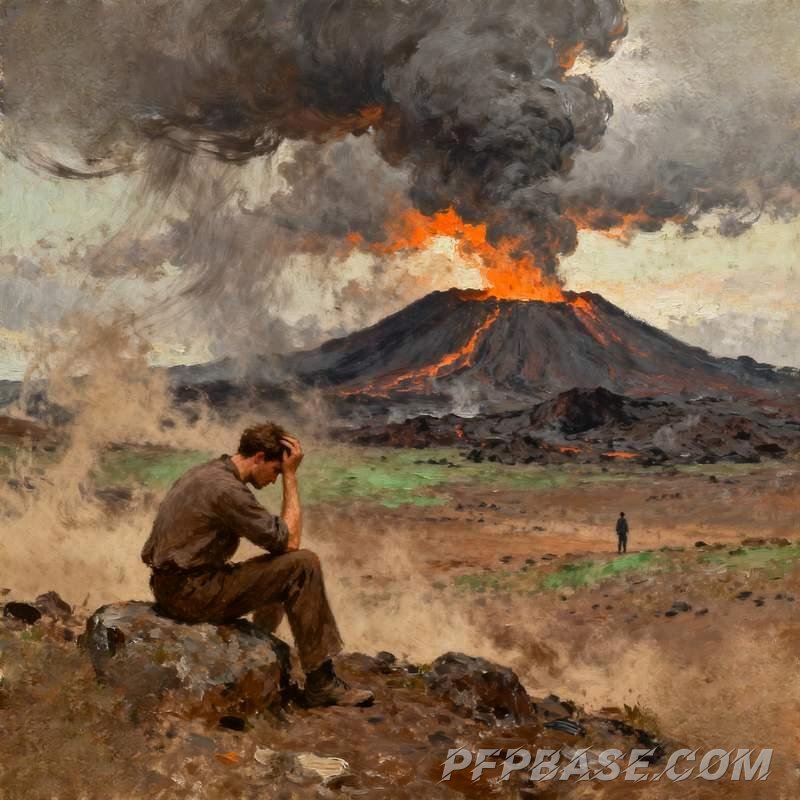 Image 4: male avatar, cliff at dusk, urban rooftop, forest light and shadow, geometric dream, starry meadow