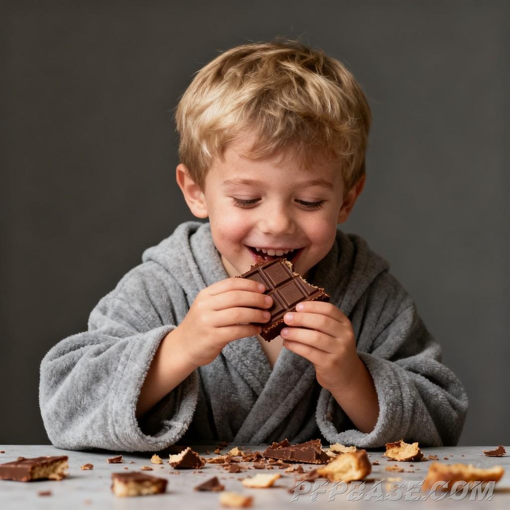 Image 8: adorable, bald, little boy, heartwarming, cozy