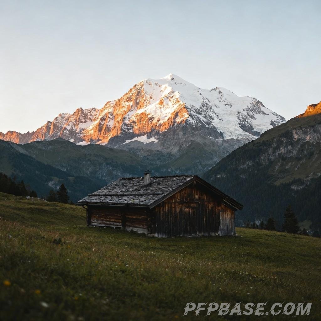 Image 3: Alps, dawn, dreamlike, scenic beauty, tranquility