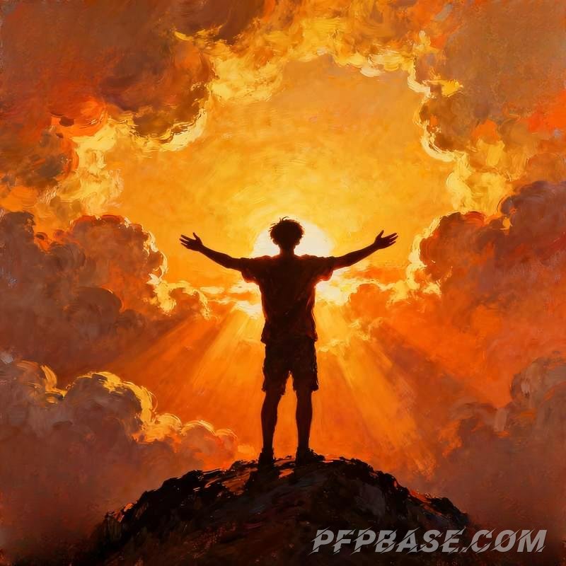 Image 5: young man, cliff at dusk, city neon, red desert, dream bubbles, forest morning mist