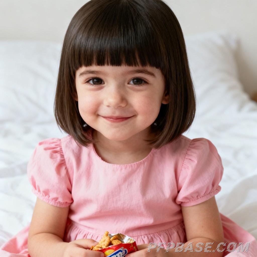 Image 6: adorable little girl, candid moment, creative avatar, global aesthetic, warm and playful