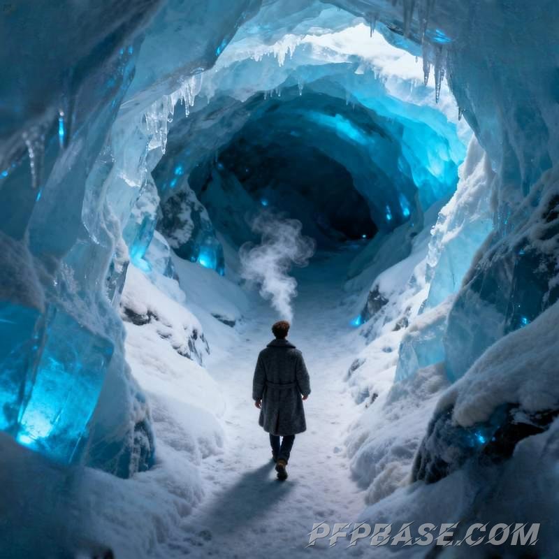 Image 7: cool guy, desert, graffiti wall, forest stream, rooftop thunderstorm, glacier cave